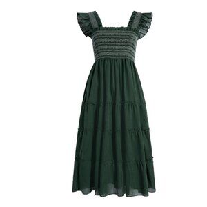 NWT - Hill House Home - Ellie Nap Dress, Green Shadow Stripe